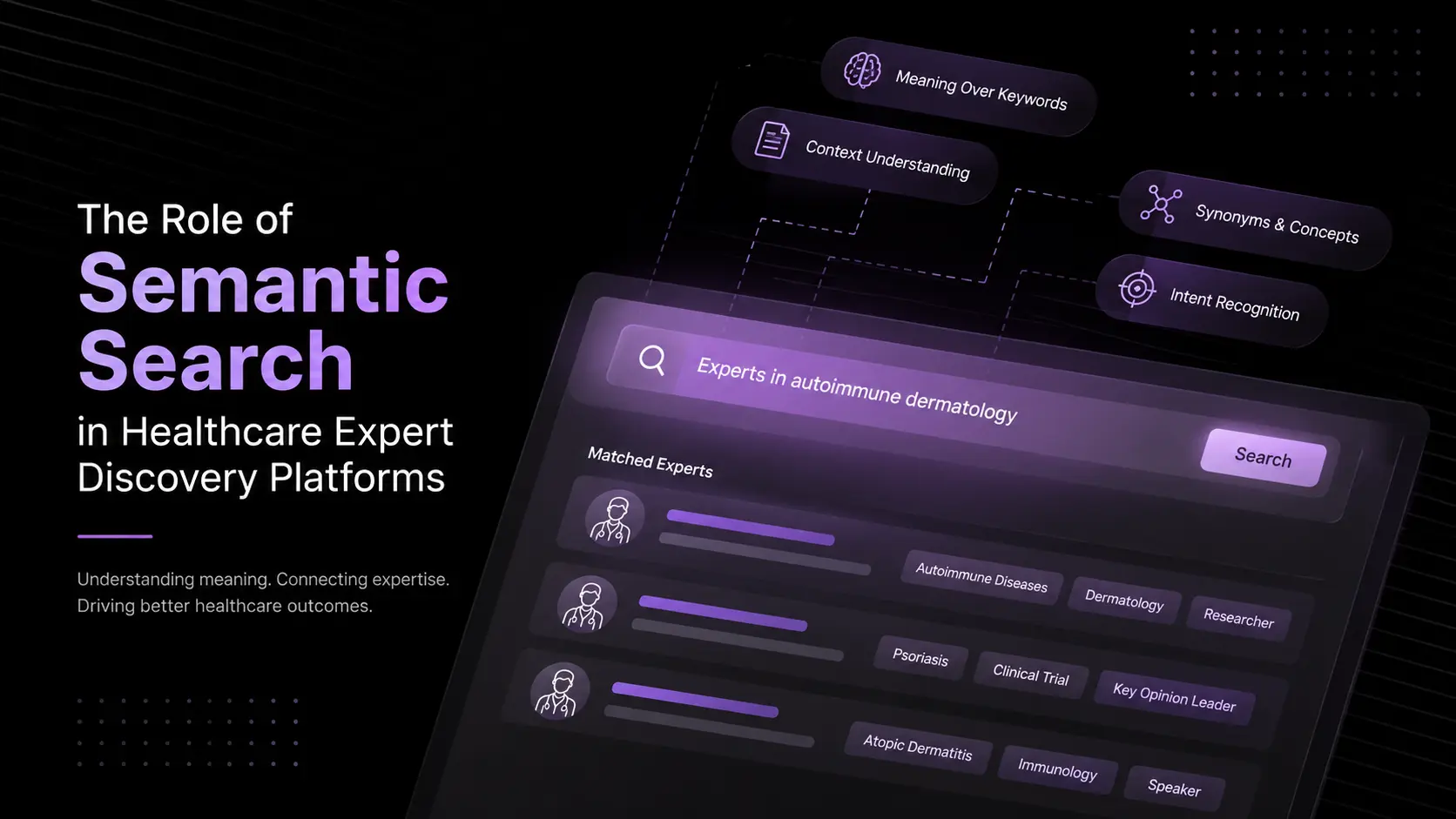 Semantic Search in Healthcare Expert Discovery Platforms