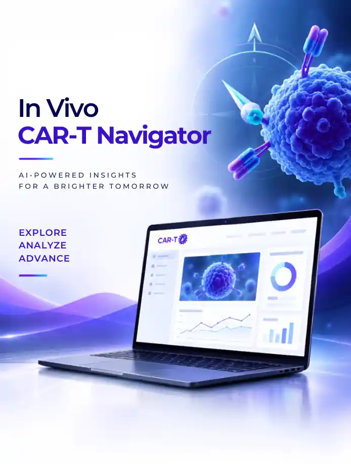 In Vivo CAR-T Navigator streamlined dashboard